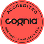 Cognia Accreditation Badge Red